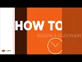 How To Reserve A Study Room
