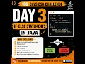Day 3 - If-Else Statements in Java 100 Days DSA Challenge