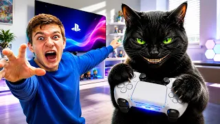 🐈‍⬛ ОН ИГРАЛ В МОЮ PLAYSTATION 😱! ЧЁРНЫЙ КОТ ЧТО-ТО СКРЫВАЕТ! 2 серия