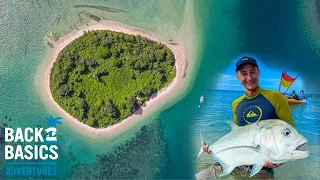 STRAIGHT OFF THE BEACH! Catching GT in Paradise 🏝