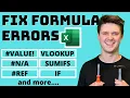 How To Fix Common Excel Formula Errors