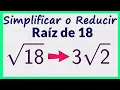 Simplify square root of 18