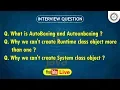 Session-30 9 30PM Live Wrapper Runtime System class in Java Java Interview Question by JTC