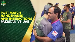 Post-match handshakes and interactions Pakistan vs UAE ACC Men s T20I Asia Cup 2025
