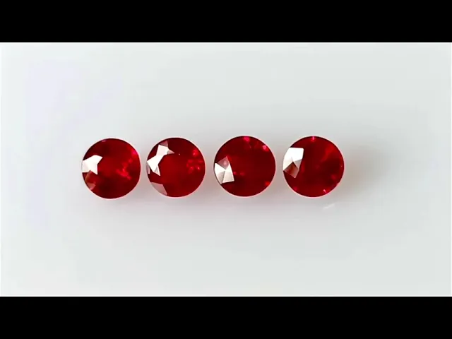 Round Dark Red Ruby