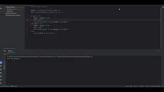 Python Weight Converter
