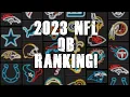 2023 NFL Season QB Ranking