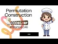 CodeChef Starters 146 Permutation Construction Solution