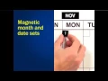 31-Day Giant Month Magnetic Dry Erase Calendar