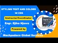 3 Styling Text And Colors In Css
