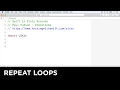 Repeat loops - Swift in Sixty Seconds