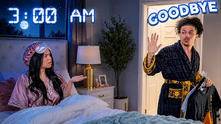 Telling My Wife GOODBYE At 3 AM With A BAG PACKED! *GOES WRONG*