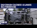 DUI crash shuts Lynnwood WA highway down causes multiple injuries FOX 13 Seattle