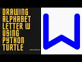 Drawing Alphabet Letter W USING Python Turtle Tutorials Tuts