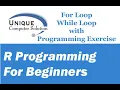 R Programming - For Loop and While Loop in Hindi with Programming Exercise