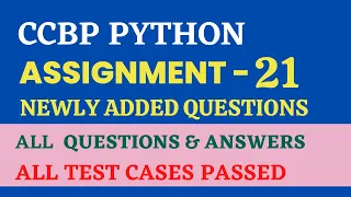 Assignment - 21 Functions Python CCBP 4 0