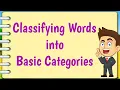 Classifying Words into Basic Categories with Activity