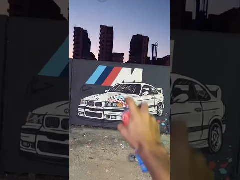 رسمت جدار في الشارع بس طلع جامد 😱✅ #رسم #فن #shorts