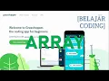 BELAJAR CODING BERBASIS JAVA SCRIPT ARRAY GRASSHOPPER
