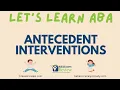Antecedent Interventions in ABA NCR FCT High-P Requests RBT BCBA Review ABA Exam Review