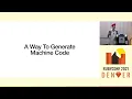 RubyConf 2021 - Some Assembly Required by Aaron Patterson