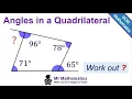 Missing Angles in Quadrilaterals Made Easy