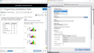 Making a Bar Chart from a Frequency Table using StatCrunch