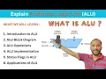 Download Lagu Overview of Arithmetic Logic Unit (ALU) implementation in COA | Introduction of ALU