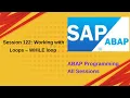 Session 122 Working with Loops - WHILE loop