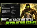 Attack On Titan Revolution Script Auto Farm Auto Waves Auto Raid Auto Prestige And More