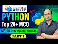Python Tutorial for Beginners to Advance PART 1 O Level Python Programming MCQs M3-R5 1