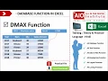 How to use the DMAX function in Excel