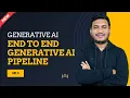 End to end Generative AI Pipeline Basic to Advance Generative AI Series