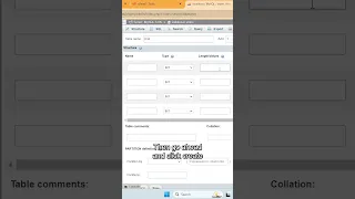 Easily Create Database Tables in phpMyAdmin on Localhost Database SQL Tutorial