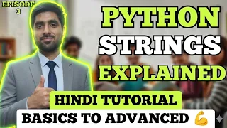Strings in Python Hindi Episode 3 Python Tutorial 2026 Basics