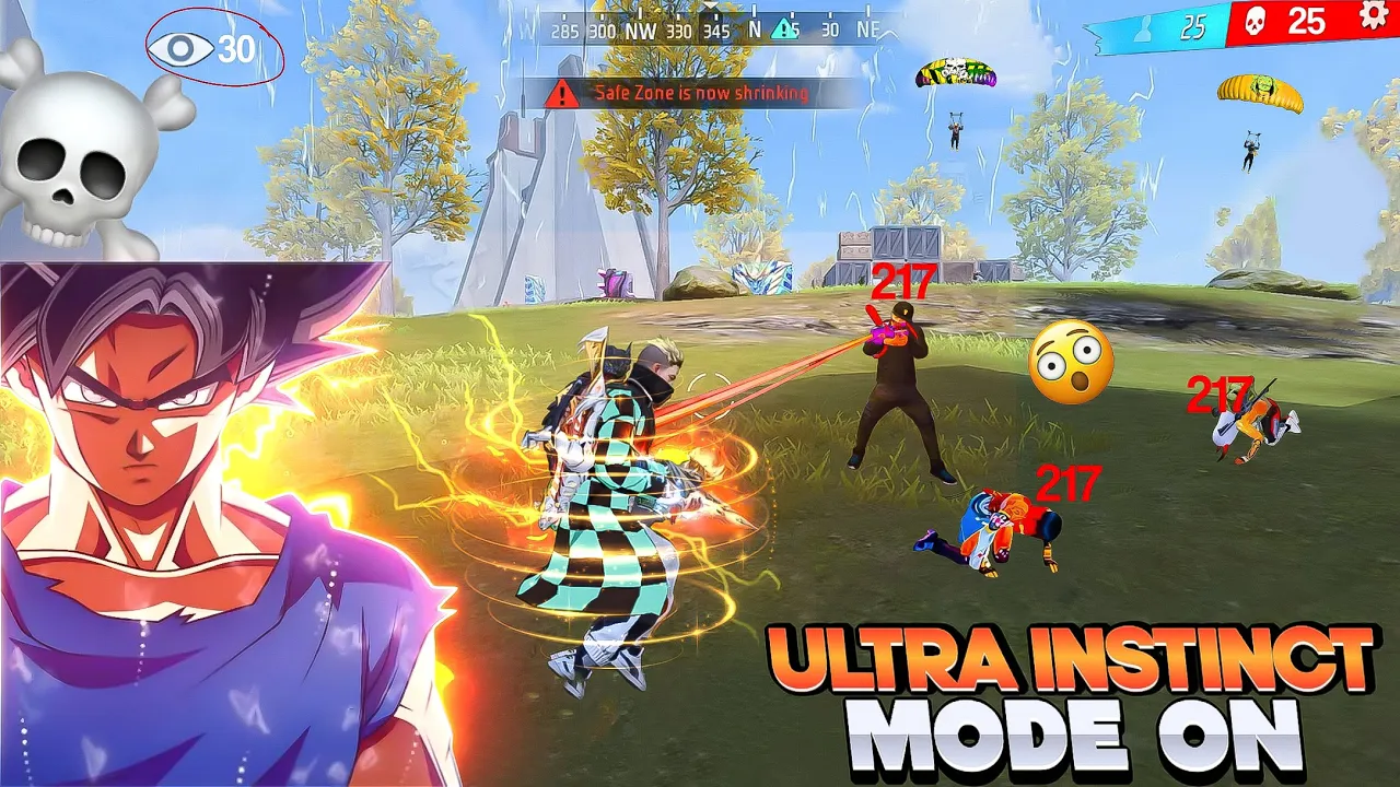 ULTRA INSTINCT MODE ON ☠️ !! DESTROYED WHOLE LOBBY 🥶 !! IN BR RANKED !!