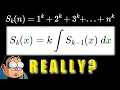 Power Sum Formulas - LEAST recursive method