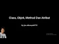 Program Java Class Objek Method Dan Atribut