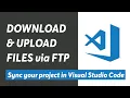 FTP Sync Local Remote Server files with VS code