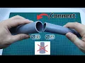 How to connect PVC pipes of different sizes without a connector