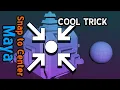 How To Snap to Center Autodesk Maya Tutorial