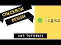 Awesome Checkbox Design Using Only HTML CSS Pure CSS Tutorial CodeWithTanmay