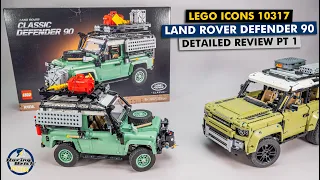 LEGO 10317 Classic Land Rover Defender 90 detailed building review part 1