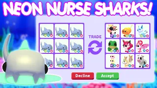 trading neon nurse sharks adopt me roblox update riivv3r