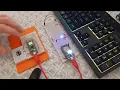 Raspberry Pico W with press button to control an LED on a ESP32