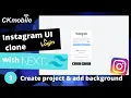 Instagram UI Clone Login with NextJS and TailWindCSS create project and add background color