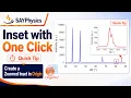Create an Inset Graph in OriginPro With One Click