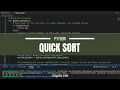 Quick Sort in Python ASMR No-Talking CS-Guide