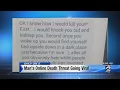 Man s online death threat goes viral