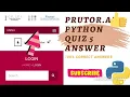 Prutor ai Python Quiz 5 Answer 100 Correct AnSwer IIT Kanpur Quiz5Python Prutorpythonquiz